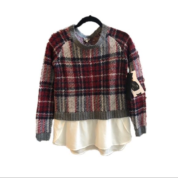 Como Vintage Sweaters - Como Vintage NWT Plaid Sweater
